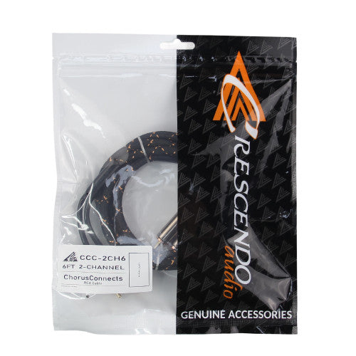 CRESCENDO AUDIO | CHORUSCONNECTS AUDIOPHILE GRADE 2CHANNEL RCA CABLE - 6FT