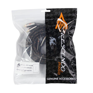 CRESCENDO AUDIO | CHORUSCONNECTS AUDIOPHILE GRADE 2CHANNEL RCA CABLE - 20FT