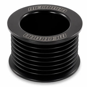 46mm 8 rib serpentine pulley - hard anodized aluminum