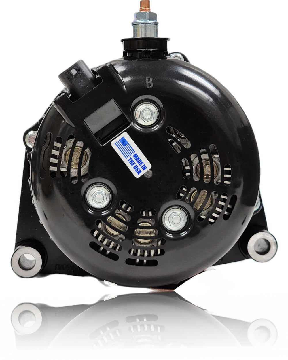 250 Amp Billet Racing Alternator for C7 Corvette - Black Anodized | B11794250B | by: Mechman @ the lowest price of $574.00