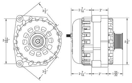 250 Amp Black Billet High Output Alternator for GM 2 pin WITH RVC Bypass | B14019250B | by: Mechman @ the lowest price of $549.00