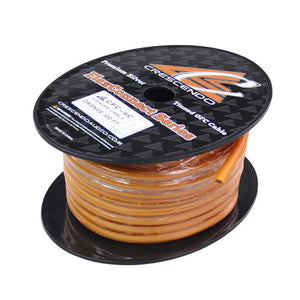 CRESCENDO AUDIO | FLEXCONNECT OFC 4 GAUGE ORANGE (100FT SPOOL)
