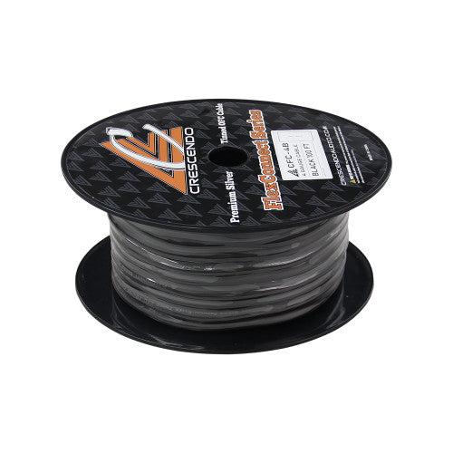 CRESCENDO AUDIO | FLEXCONNECT OFC 4 GAUGE BLACK (100FT SPOOL)