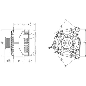 320-amp high output racing alternator for GM truck LS brackets | 8237320 | by: Mechman @ the lowest price of $519.00