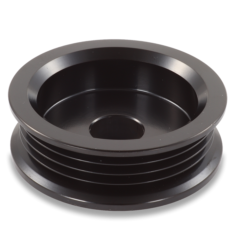 4 Rib 2.9" Billet aluminum racing pulley - Hard anodized