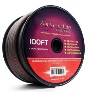 4 Gauge Mega Flex Power Cable 100ft Roll