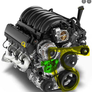 400 Amp Black Billet High Output Alternator for GM Truck / SUV with OEM STRETCH BELT | B11785400B | by: Mechman @ the lowest price of $699.00