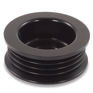 46mm 4 rib serpentine pulley - hard anodized aluminum