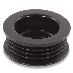 46mm 4 rib serpentine pulley - hard anodized aluminum
