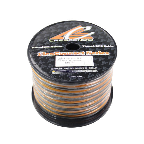 CRESCENDO AUDIO | FLEXCONNECT OFC PAIRED 8 GAUGE CABLE (125FT SPOOL)