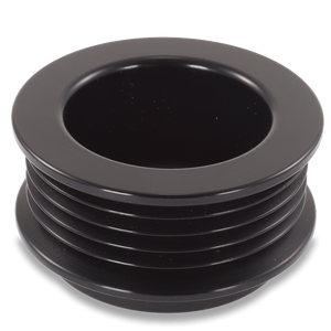 54mm 5 rib pulley, extended shoulder, hard anodized alum