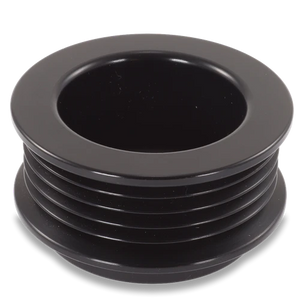 54mm 5 rib pulley, extended shoulder, hard anodized alum