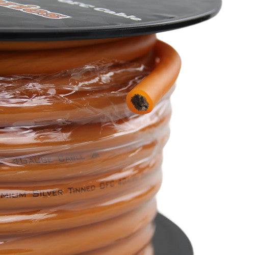 CRESCENDO AUDIO | FLEXCONNECT OFC 4 GAUGE ORANGE (100FT SPOOL)