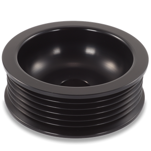 6 Rib 2.9" Billet aluminum racing pulley - Hard anodized