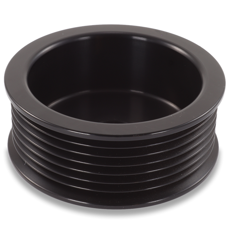 7 Rib 2.9" Billet aluminum racing pulley - Hard anodized