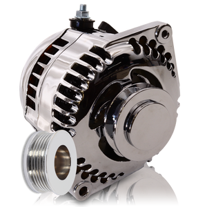 170 am racing alternator - 63-85 GM - Chrome (includes 2 pulleys) | 7127170C | by: Mechman @ the lowest price of $449.00