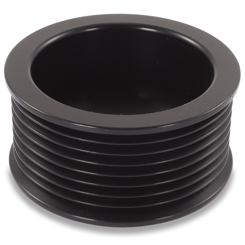 8 Rib 2.9" Billet aluminum racing pulley - Hard anodized