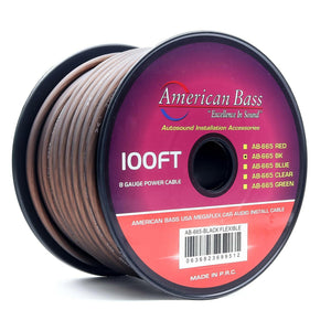 8 Gauge Mega Flex Power Cable 100ft Roll