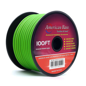 8 Gauge Mega Flex Power Cable 100ft Roll