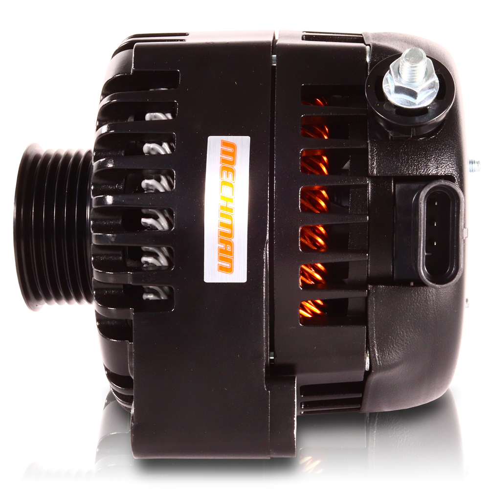 240 Amp 6 Phase 88-95 GM Truck High Output Alternator Black Finish | 8165240B | by: Mechman @ the lowest price of $444.00