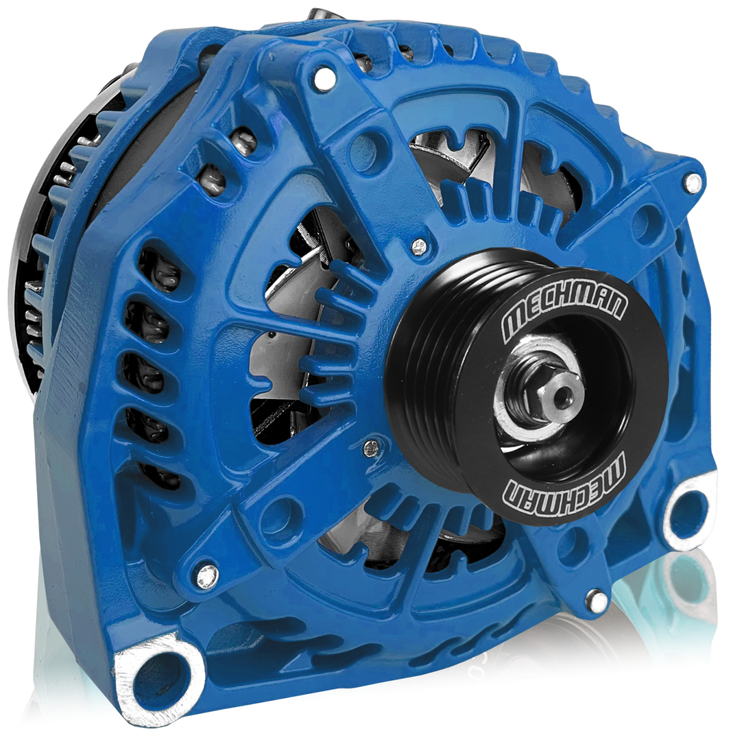Mechman 400 Amp RVC Bypass Alternator 2005-2013 GM Truck 4.3L 4.8L 5.3L 5.7L 6L - Blue