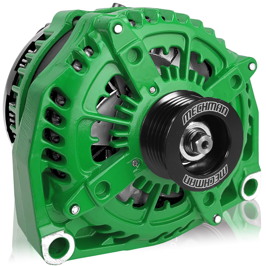 Mechman 400 Amp High Output Alternator 1996-2004 GM Truck 4.3L 4.8L 5.3L 5.7L 6L - Green