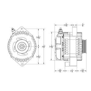 170 amp high output racing alternator for 1988 - 1991 Honda Civic | 14989170 | by: Mechman @ the lowest price of $519.00