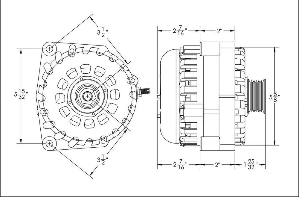 High output 400 Amp Black Billet Alternator for 14-18 GM Silverado Sierra Suburban Tahoe Escalade | B14019400B | by: Mechman @ the lowest price of $699.00