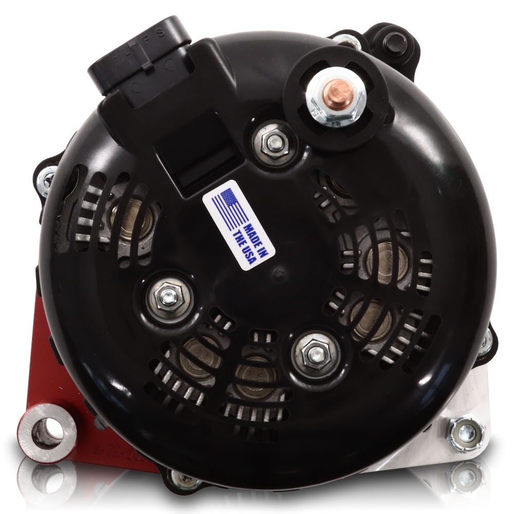 370 amp Elite series alternator for 88-95 GM Truck (Red) | B81657370RD | by: Mechman @ the lowest price of $629.00