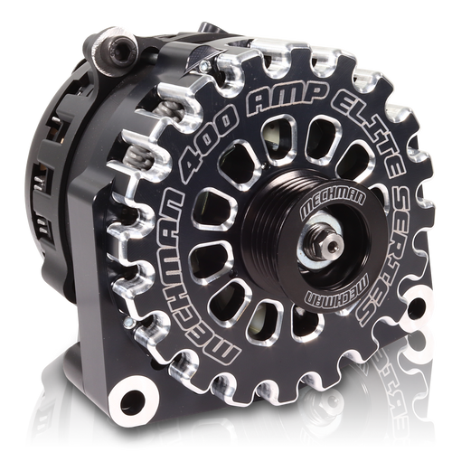 Mechman 400 Amp High Output Alternator 1996-2004 GM Truck 4.3L 4.8L 5.3L 5.7L 6L - Black Billet