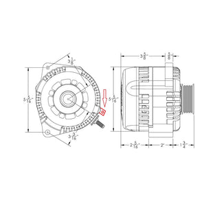 S Series 240A racing alt - replaces L mount CS130 - Machined | B81657240M | by: Mechman @ the lowest price of $519.00