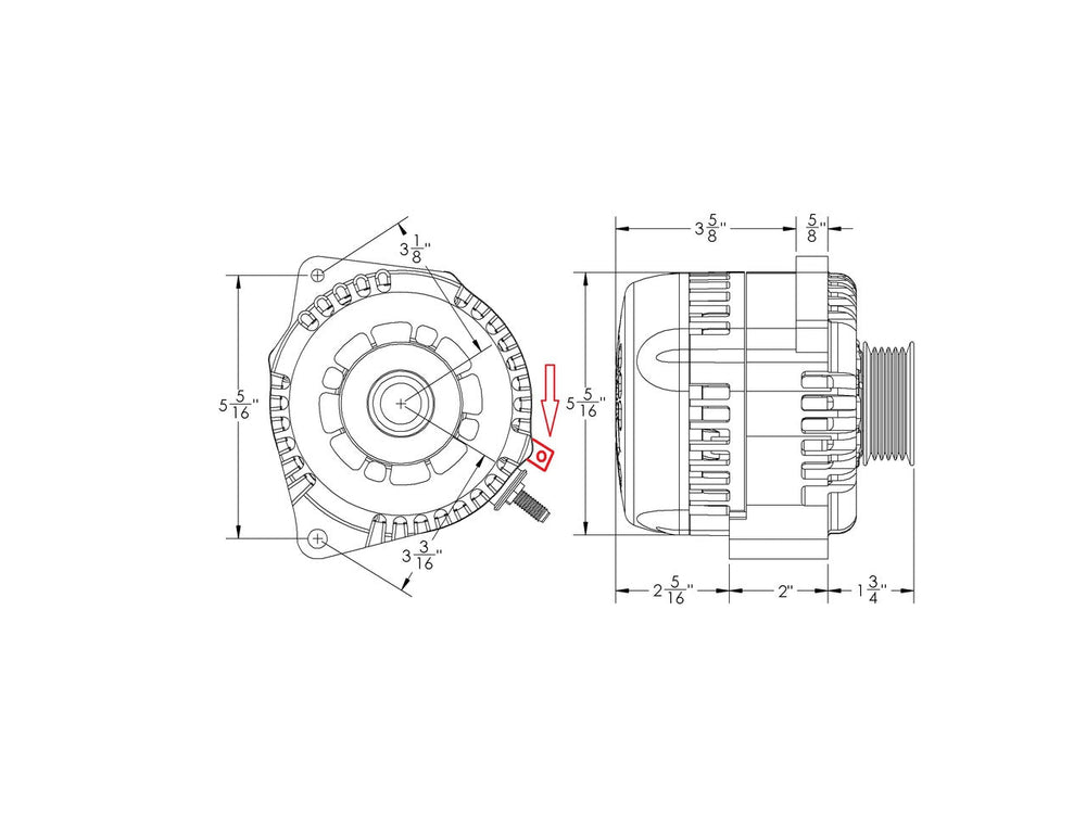 S Series 240A racing alt - replaces L mount CS130 - Machined | B81657240M | by: Mechman @ the lowest price of $519.00