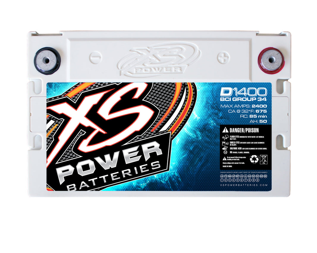 XS Power D1400 14v AGM Battery, Max Amps 2400A | XS Power D1400 14v Battery | by: XS Power @ the lowest price of $399.99