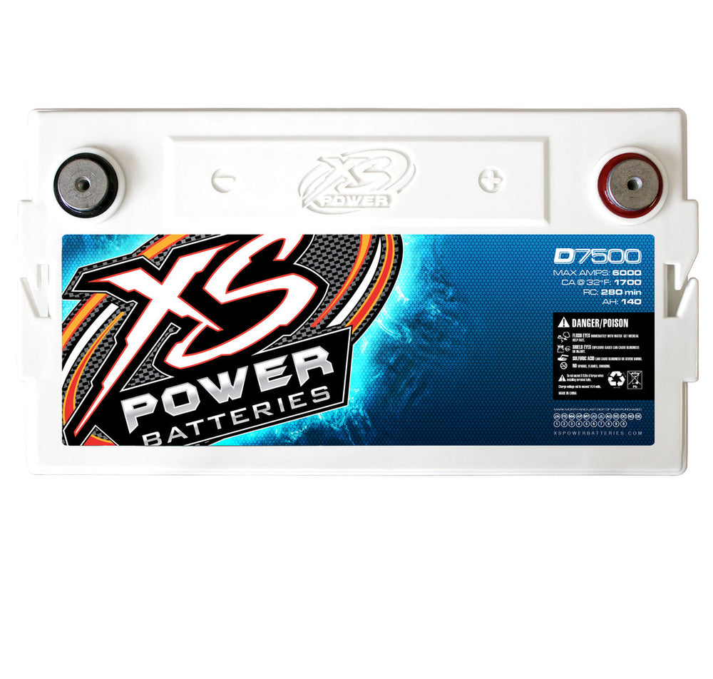 XS Power D7500 12V AGM Battery, Max Amps 6000A - 7500W+ | XS-D7500 | by: XS Power @ the lowest price of $699.99