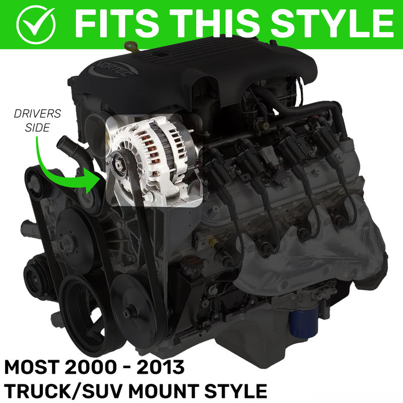Dual Bracket Cast 99-13 GM Trucks w/4.8L, 5.3L, 6.0L & 6.2L (Includes 1 x 14019400)
