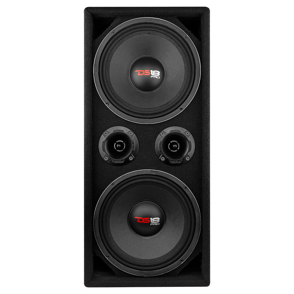 Dual 10" Loaded Ported Voceteo box ( 2 x PRO-X10M and 2 x PRO-TWX2)
