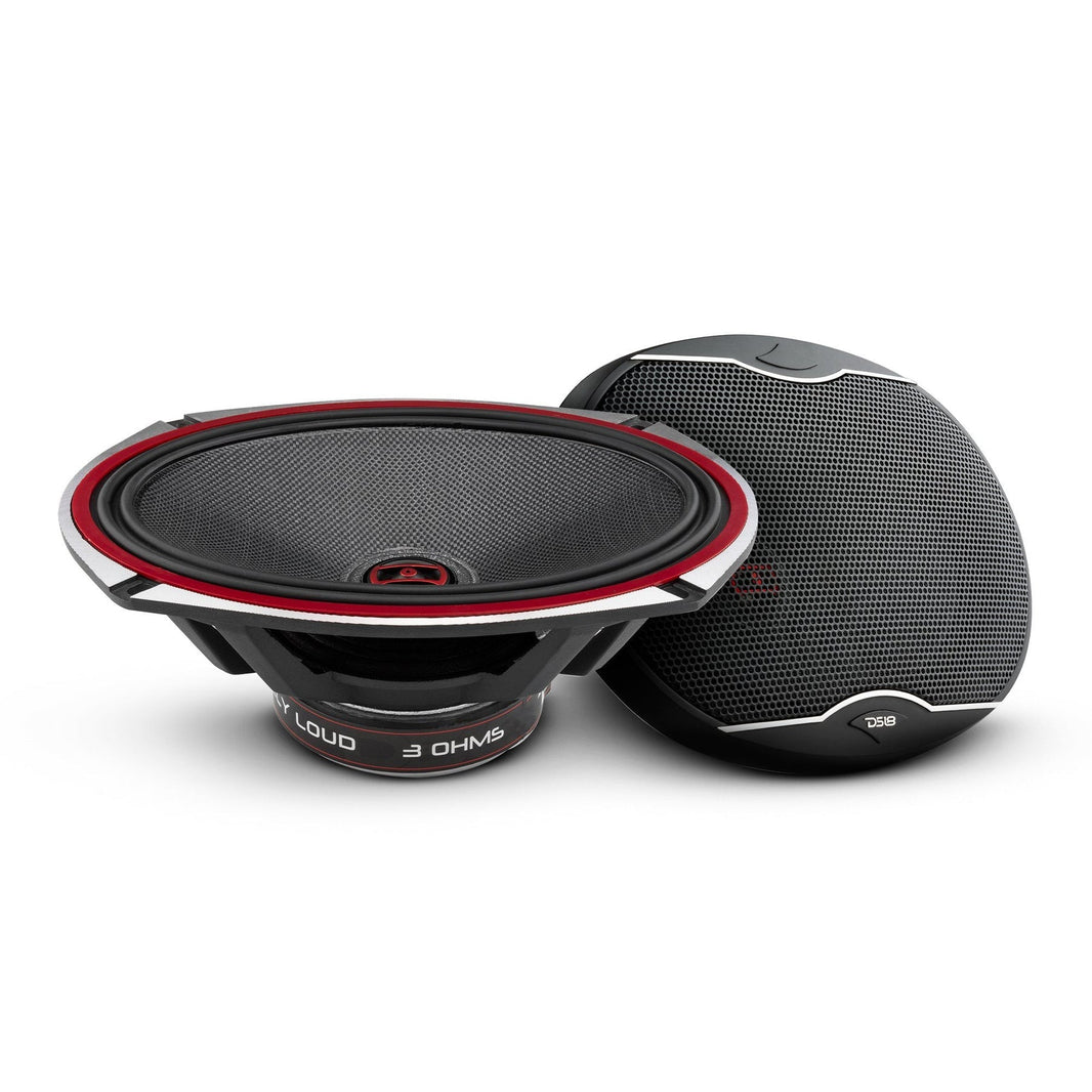 DS18 2012-2021 RAM 1500 Crew and Quad Cab Front and Back Doors Speakers Best Upgrade/Replacement Package 1800 Watts