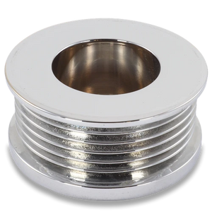 Ford/Vette 6 rib pulley, chrome plated aluminum