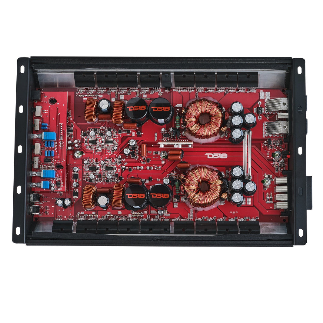 HOOLIGAN KO Full Range Class D 4-Channel Amplifier 4 x 300 Watts Rms @ 4-Ohm Made In Korea