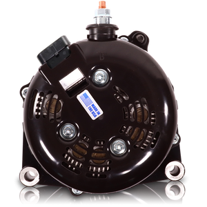 High Output 400A large case BILLET alternator for 2001-2007 GM truck 6.6l Diesel - side output stud - Pink