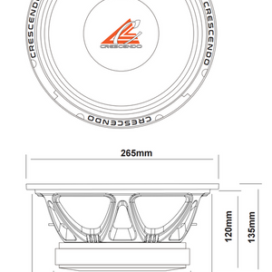 CRESCENDO AUDIO | MBC 10" MIDBASS CARTEL WOOFER