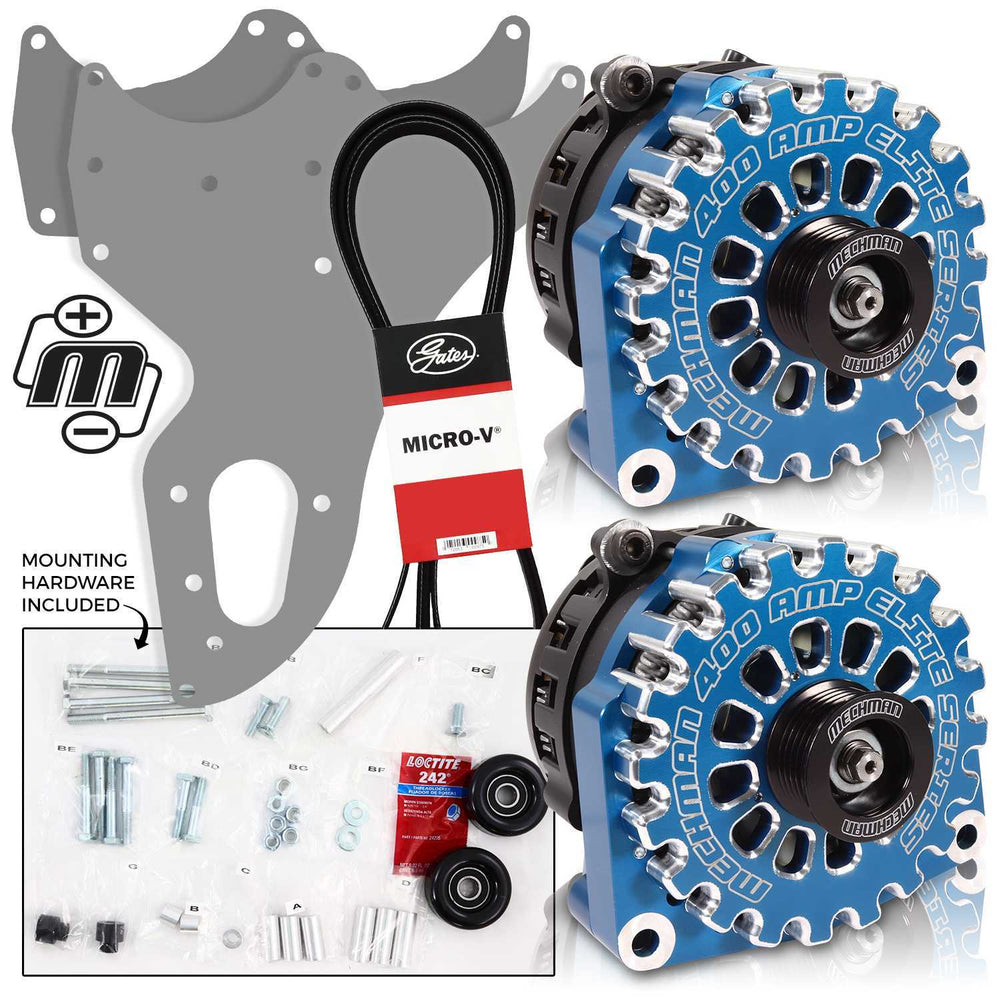Mechman 800 Amp Blue Dual Alternator Kit for 1999 - 2004 GM Trucks | D201BL | by: Mechman @ the lowest price of $1599.00
