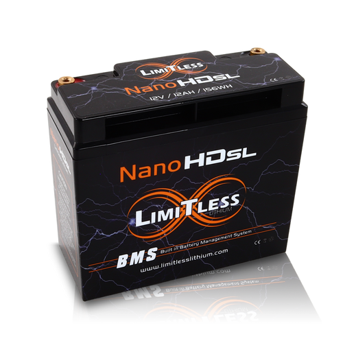 Nano -HD SL 12AH Motorcycle / Power sports Battery (BCI 20 Case)