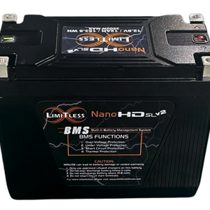 Nano -HD SLv2 12AH Motorcycle / Power sports Battery (BCI 20 Case)