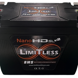 Nano -HD SLv2 12AH Motorcycle / Power sports Battery With 3.5A Battery Maintainer (BCI 20 Case)