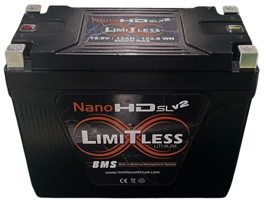 Nano -HD SLv2 12AH Motorcycle / Power sports Battery With 3.5A Battery Maintainer (BCI 20 Case)
