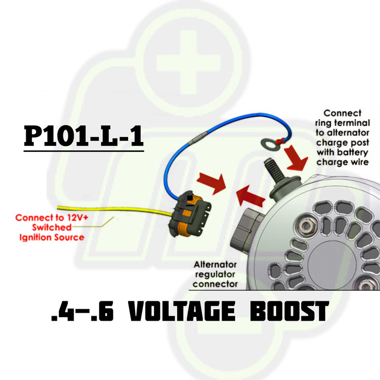 P101-L-1 Voltage boost harness for GM 4 pin regulators for a .5 (half) volt increase for Lithium batteries. | P101-L-1 | by: Mechman @ the lowest price of $29.00