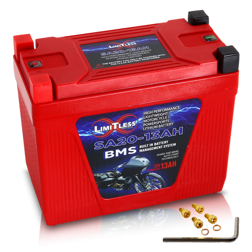 Shake Awake 20 Case 13AH Smart Motorcycle battery