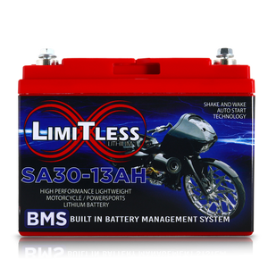 Shake Awake 30 Case 13Ah Smart Motorcycle battery With 3.5A Battery Maintainer