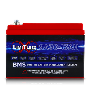 Shake Awake 30 Case 13Ah Smart Motorcycle battery With 3.5A Battery Maintainer